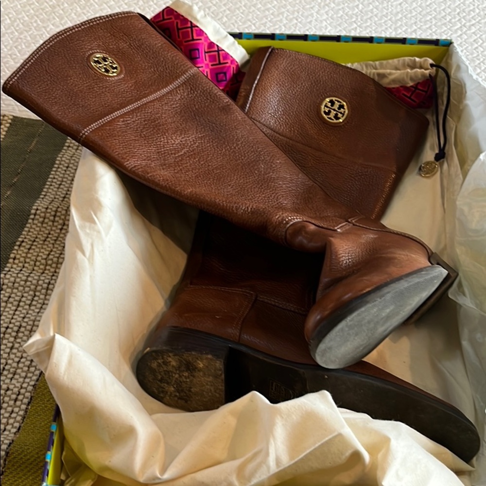 Tori Burch Almond Junction Riding Boots